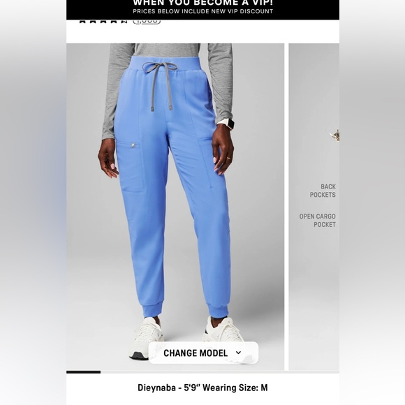 Fabletics High-rise Tall On Call Jogger Scrubs - Picture 3 of 4